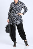 Black Side Pleats Detailed Wide Leg Pants