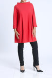 Red Boat Neck Stand Collar Balloon Top