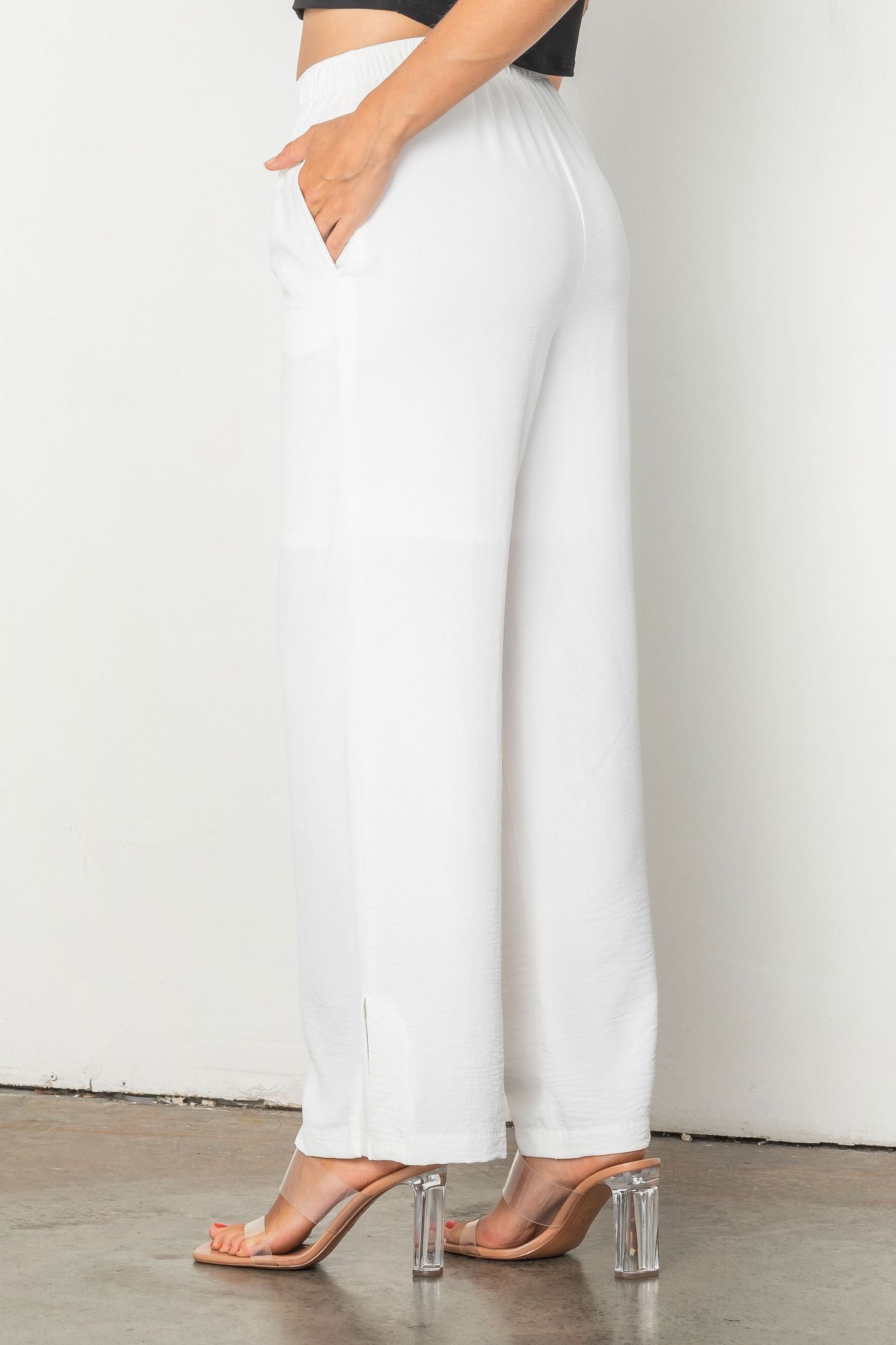 Plus Size Pull Up Pant With Side Detail – IC Collection