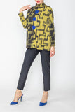 Color Mix Point Patch Top