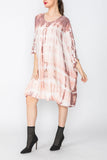 Plus Size Dusty Pink Kaftan Dress
