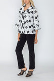 Double Layered Wire Collar Blouse Sleeve Jacket