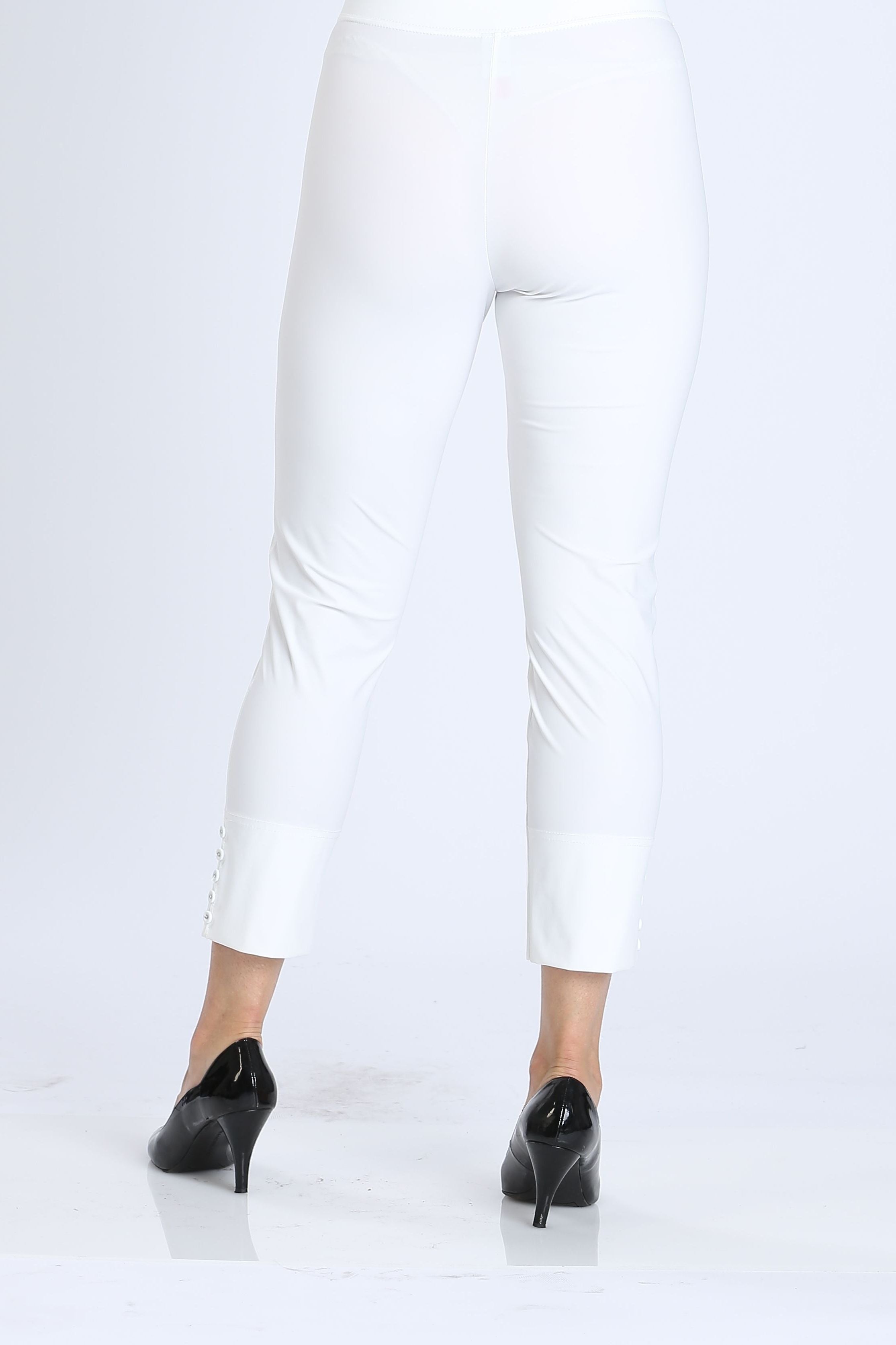 JM Collection Women White CAPRI Rhinestone Embellished Pull On Casual Pants  3X | eBay