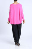 Pink Round Neck Triangle Top